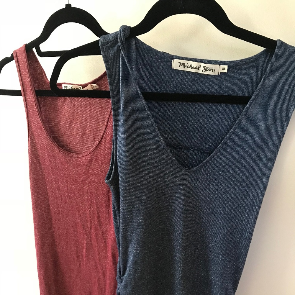 2 Michael Stars Tanks - One Size